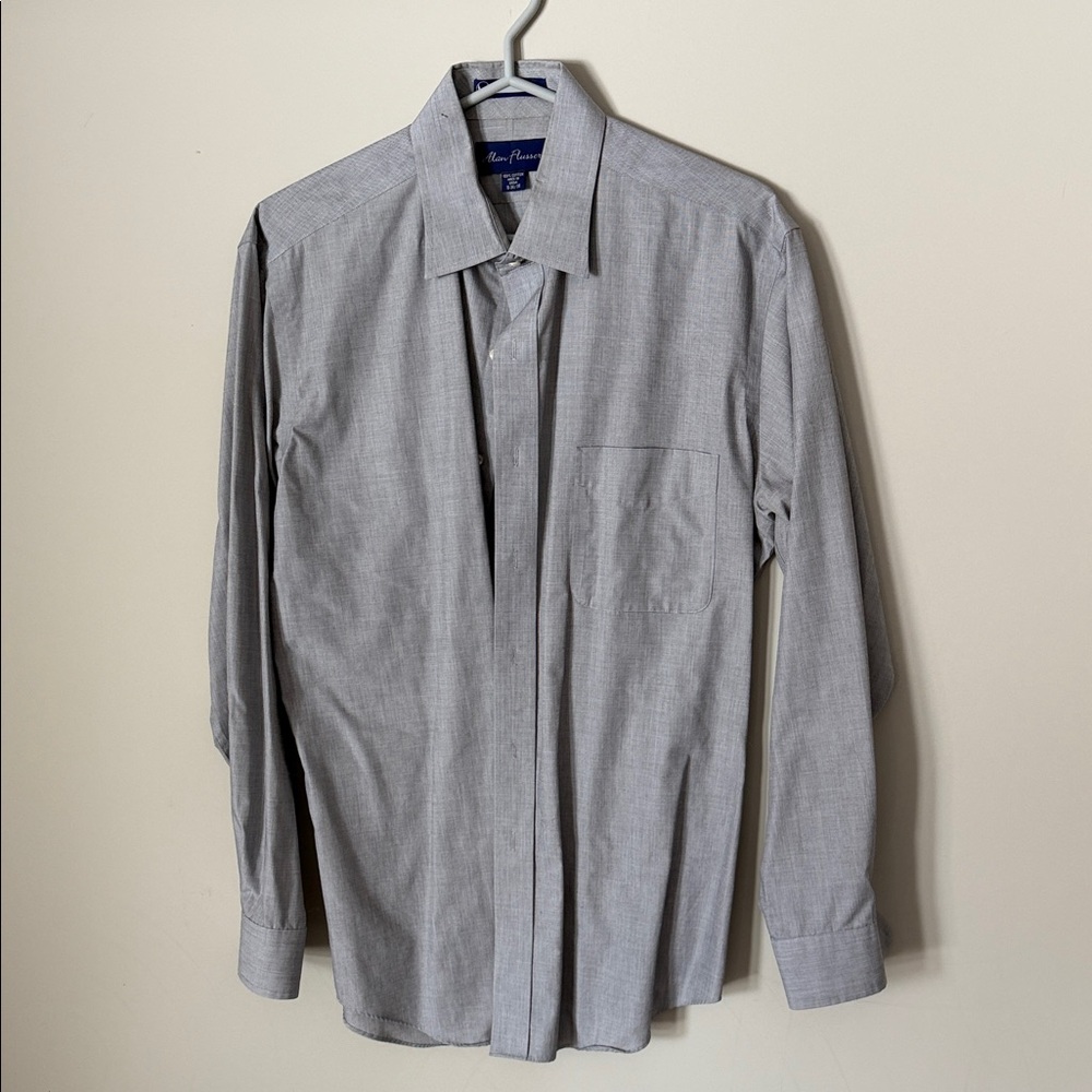 Alan Flusser Light Gray Dress Shirt